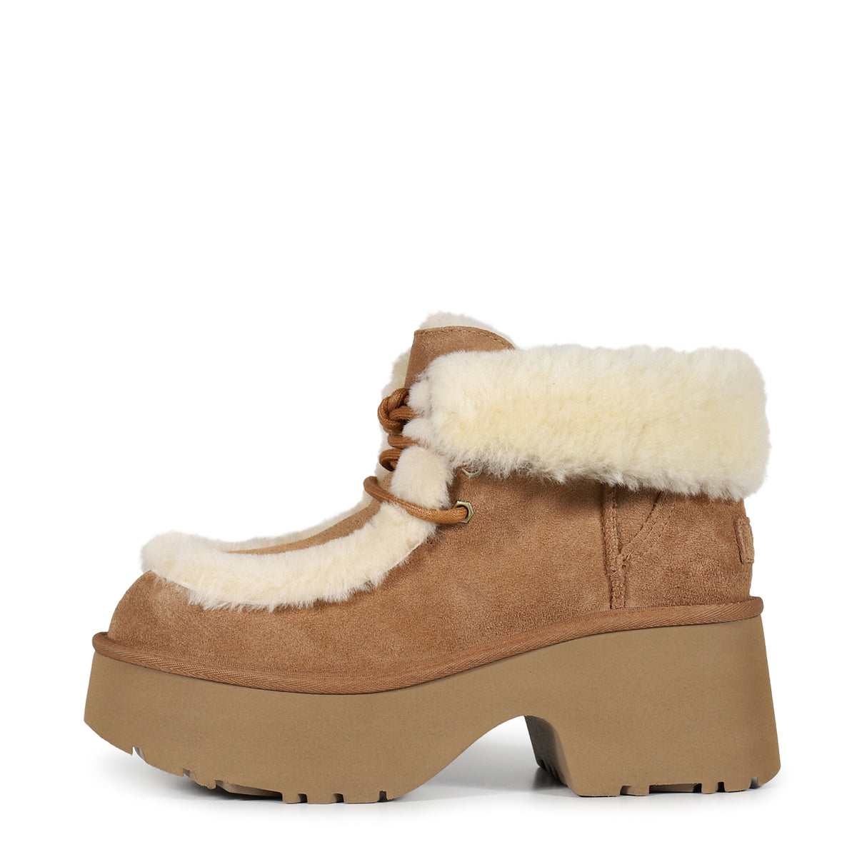 UGG アグ FW25 W ESMEE LACE UP / CHESTNUT - NUBIAN ヌビアン