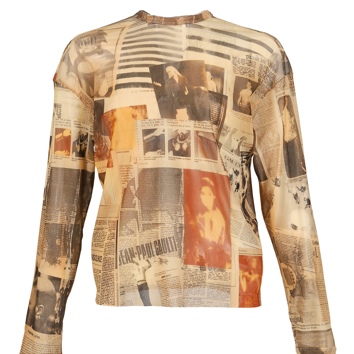 Jean Paul Gaultier ジャン ポール ゴルチエ SS26 MESH OVERSIZED CREW