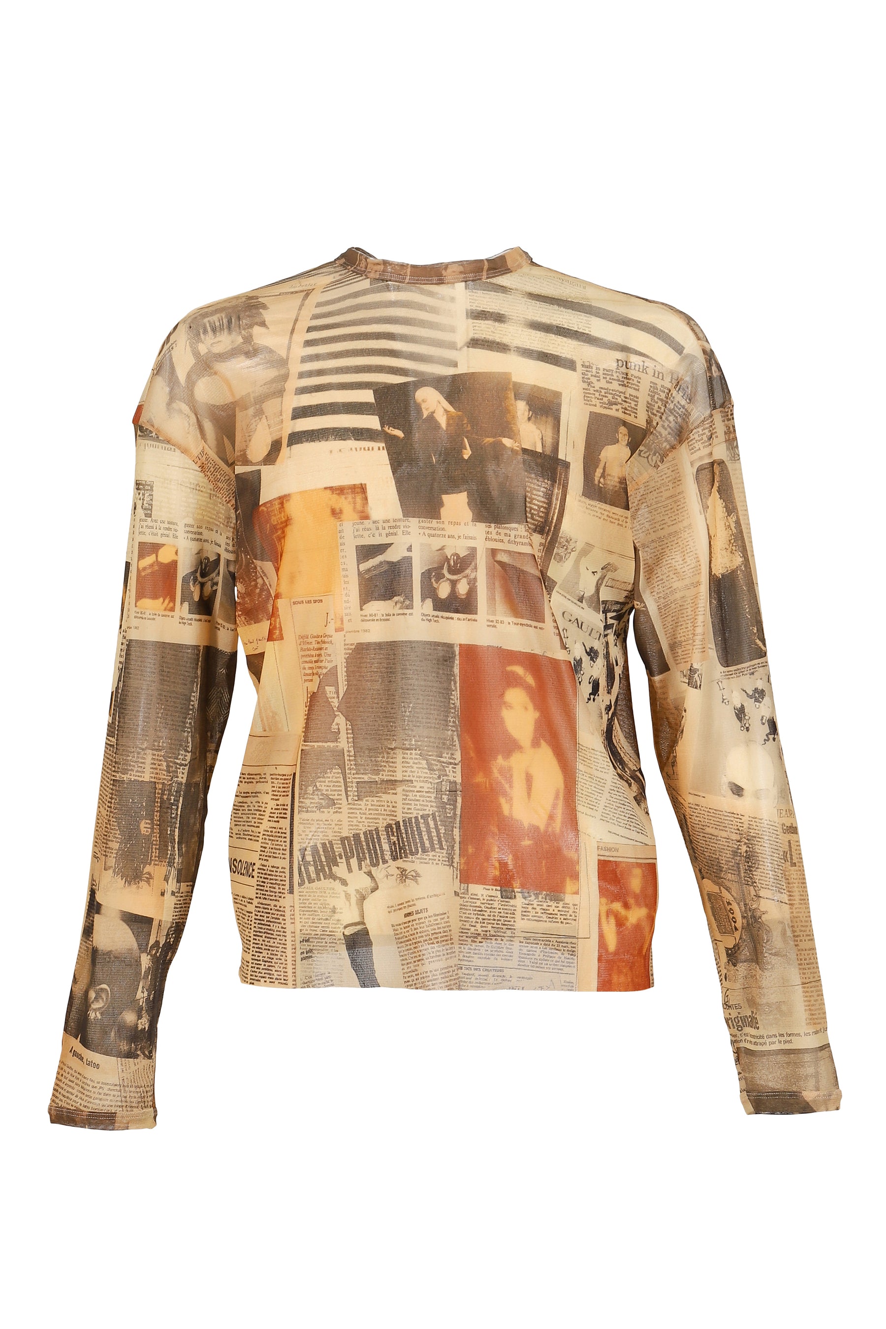 Jean Paul Gaultier ジャン ポール ゴルチエ SS26 MESH OVERSIZED CREW