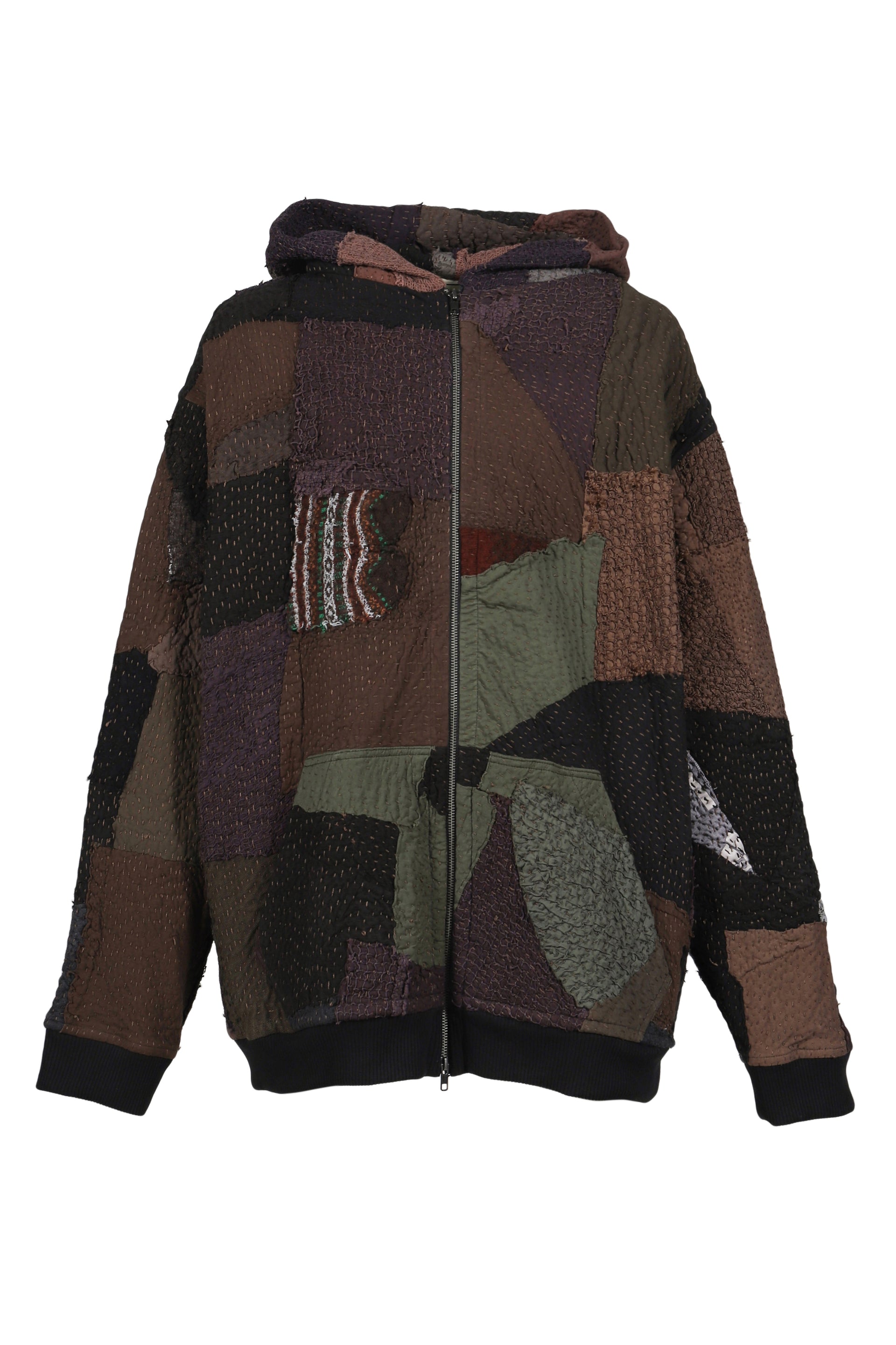 ZIP UP HOODIE / DARK MULTI