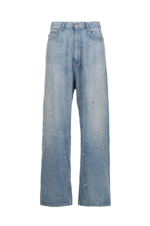 el conductorH BIJOU STUDDED BAGGY JEAN TROUSERS /BLU