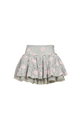 ANGELINA SKIRT GREIGE MULT