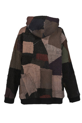 ZIP UP HOODIE / DARK MULTI