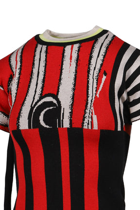 SPORTY KNIT T-SHIRT / RED