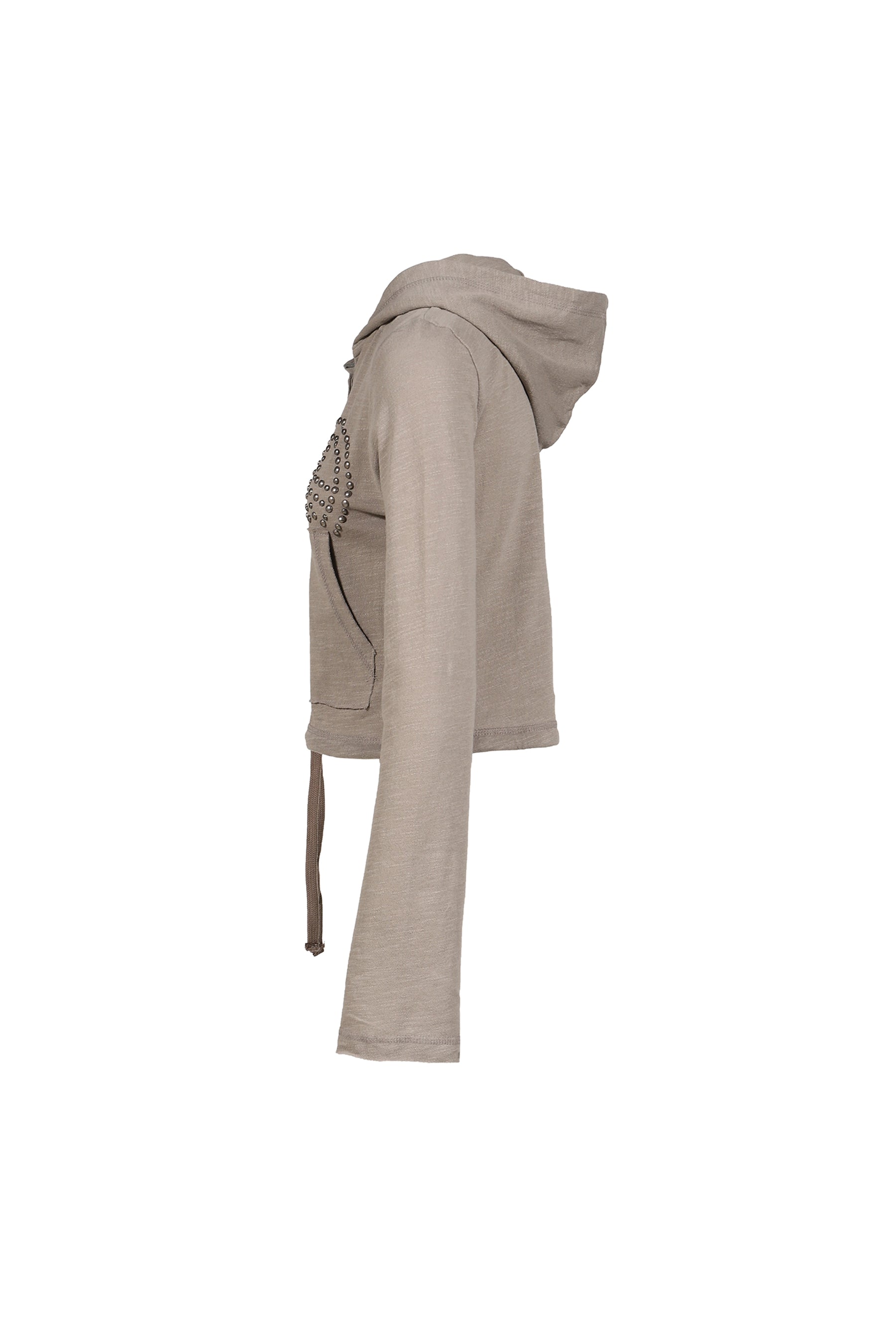 PARRA STUD HOOD CARDIGAN / KHA