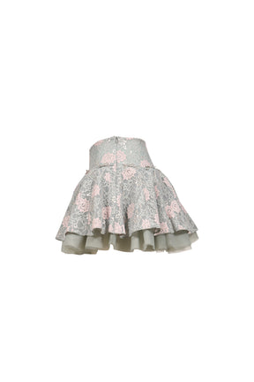 ANGELINA SKIRT GREIGE MULT