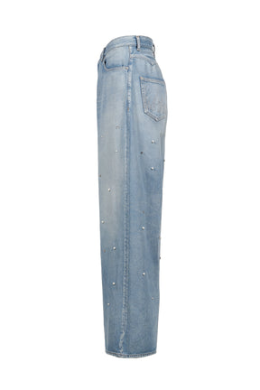 el conductorH BIJOU STUDDED BAGGY JEAN TROUSERS /BLU