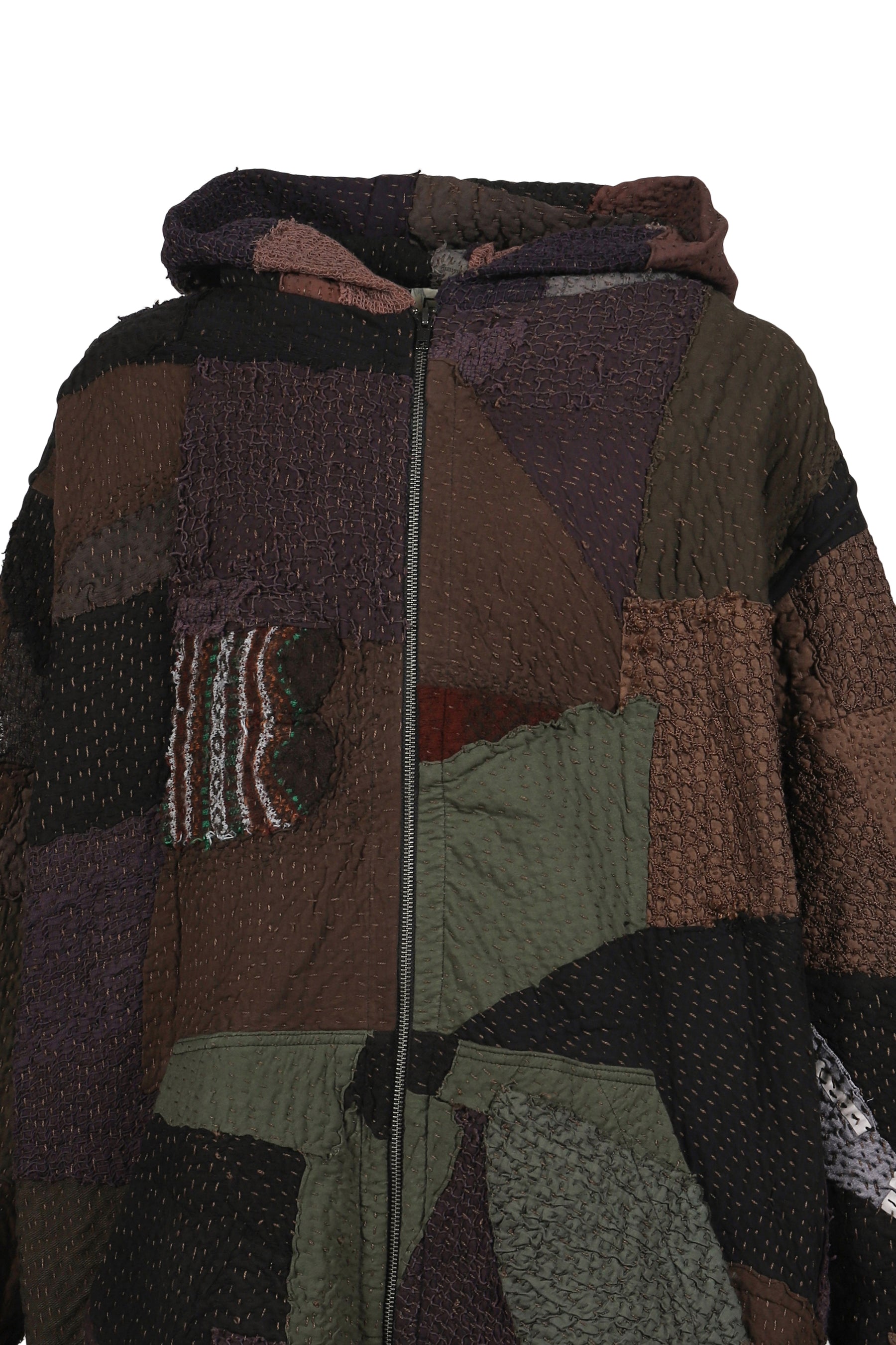 ZIP UP HOODIE / DARK MULTI