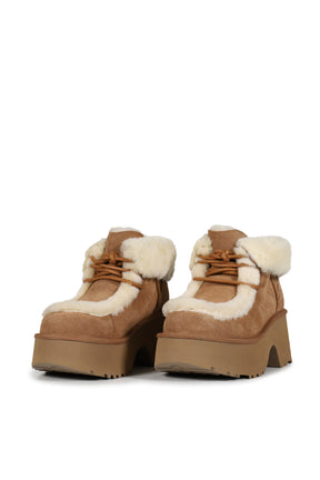 ESMEE LACE UP / CHESTNUT