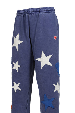 EU HAND PATCH SWEAT PANTS / NVY