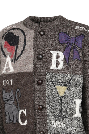 ABCD CARDIGAN / DARKMIX