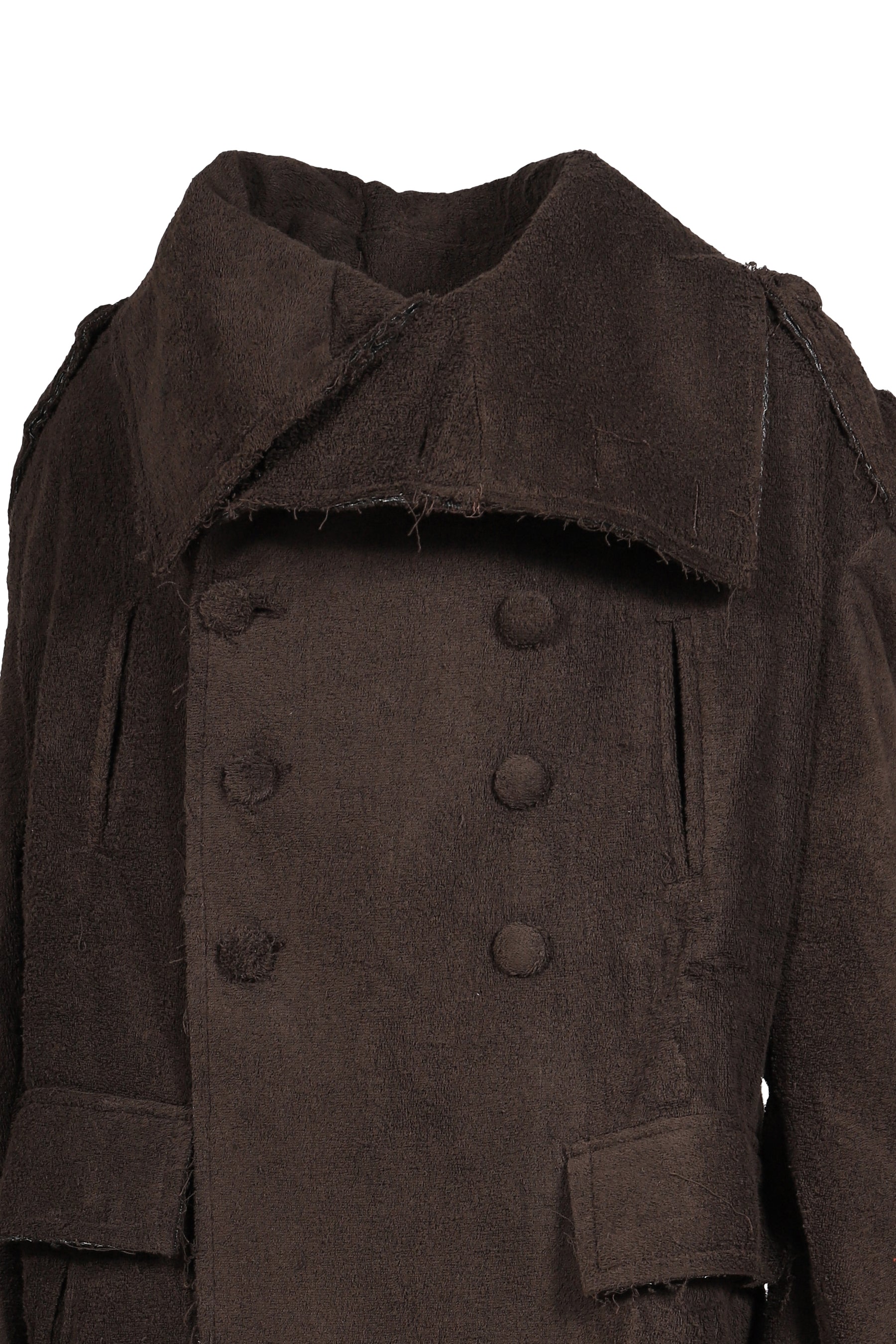 TOWEL LONG COAT / BRW