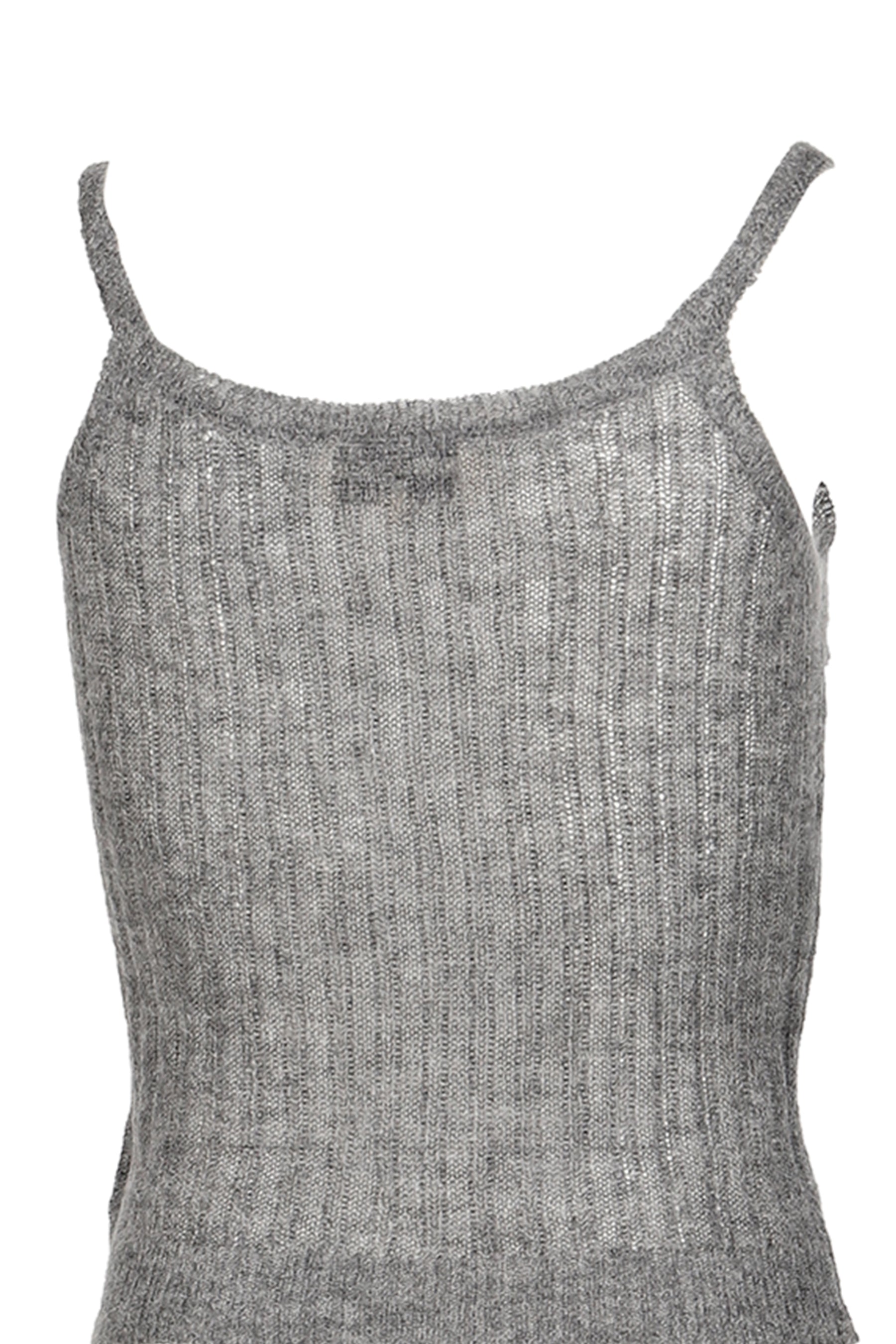 KNIT CAMI TOP / GRY