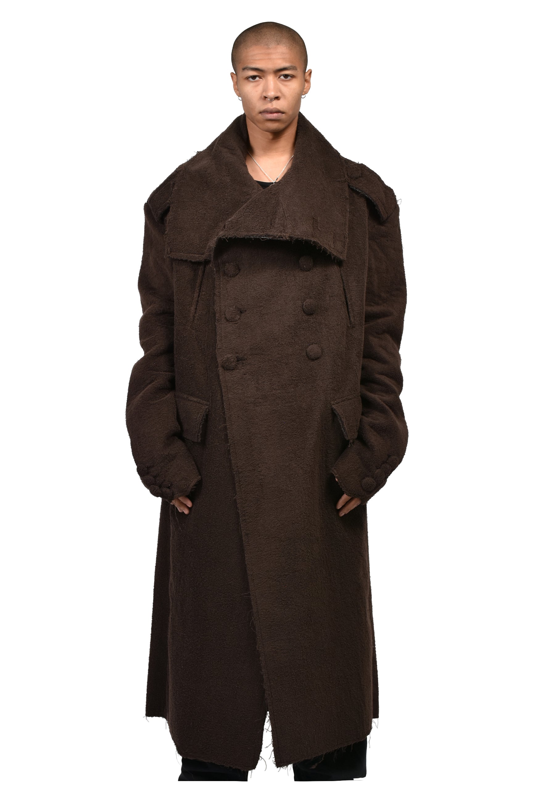 TOWEL LONG COAT / BRW