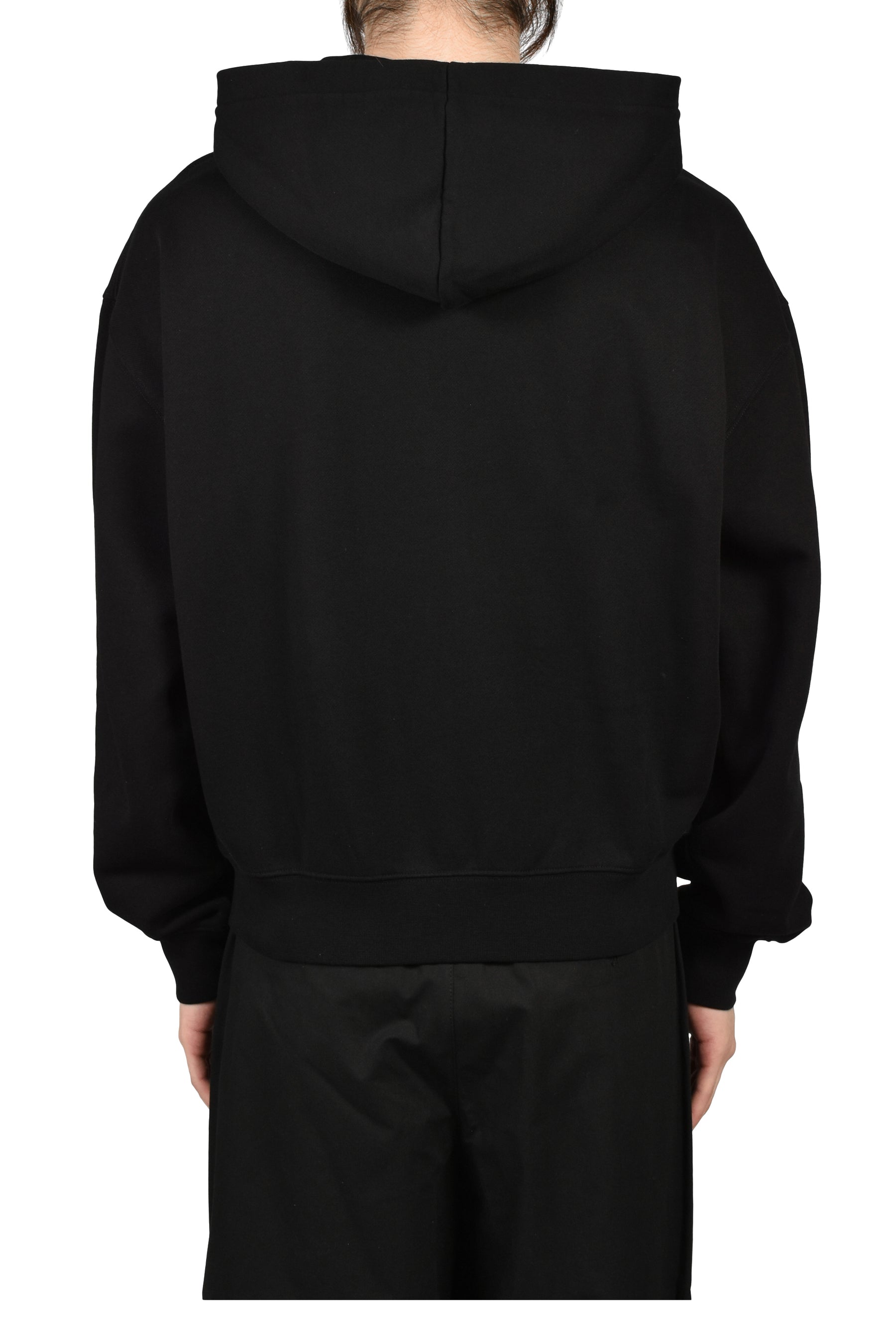 LE HOODIE ZIP GROS GRAIN / BLK