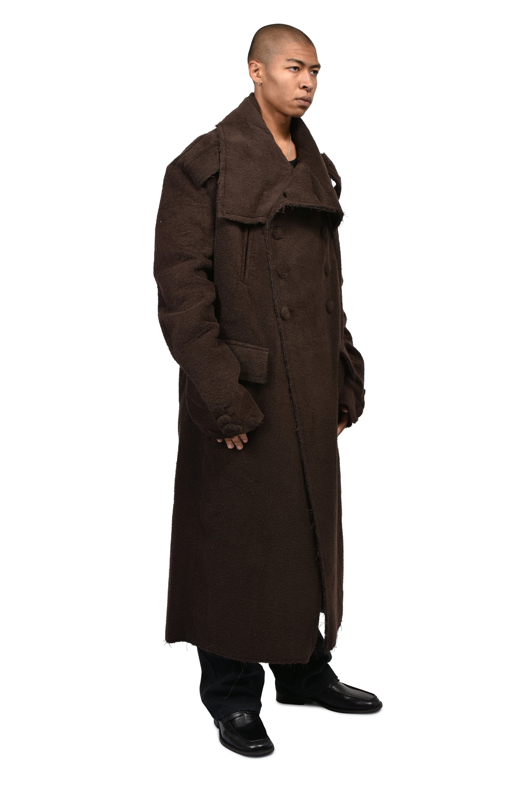 TOWEL LONG COAT / BRW
