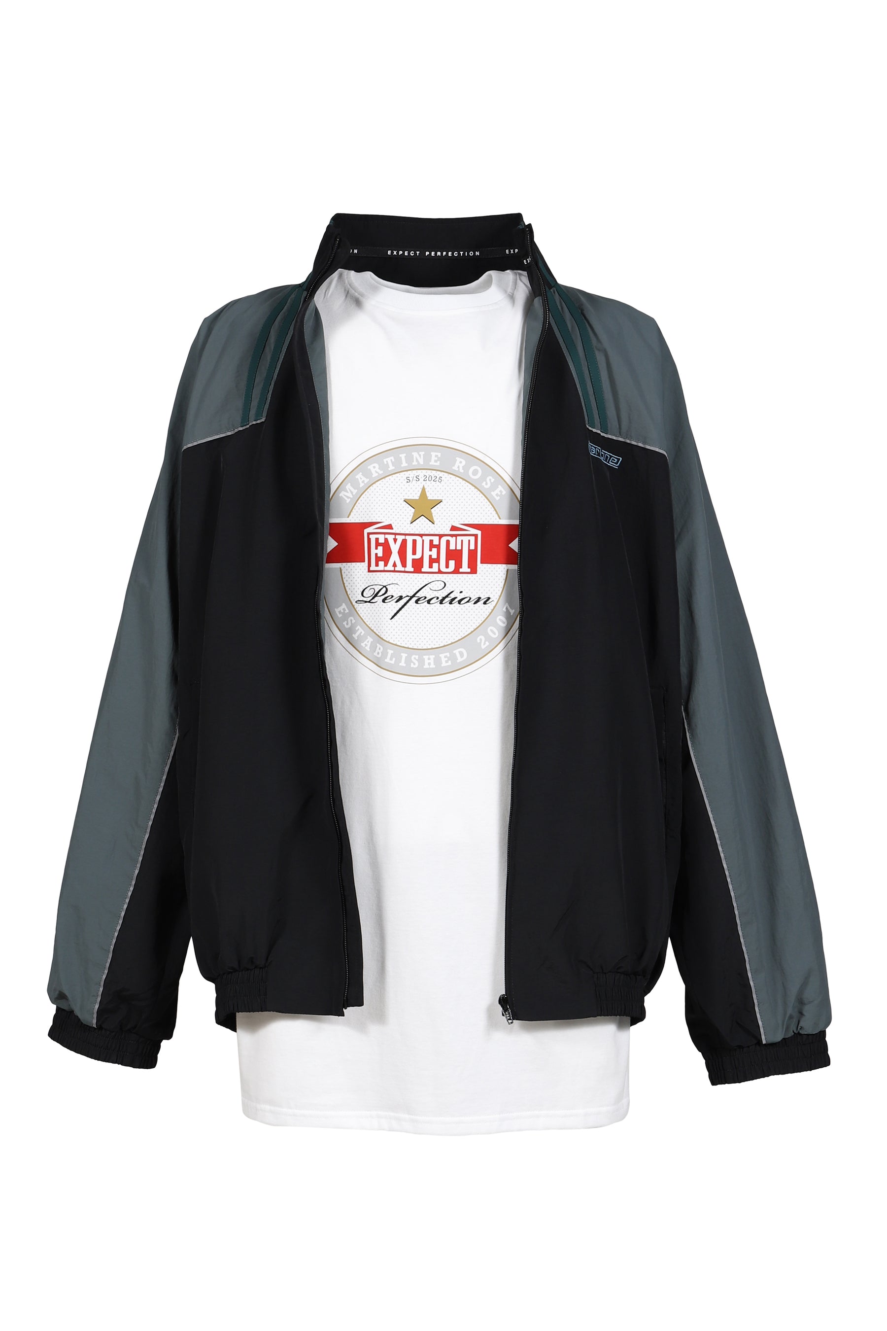 T-LINING TRACK JACKET / BLK TEAL BLK