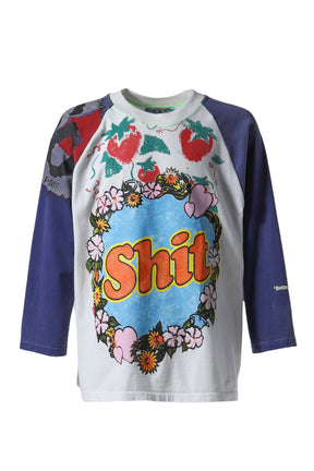 SHIT FUCK RAGLAN TEE-3 / ASSORT