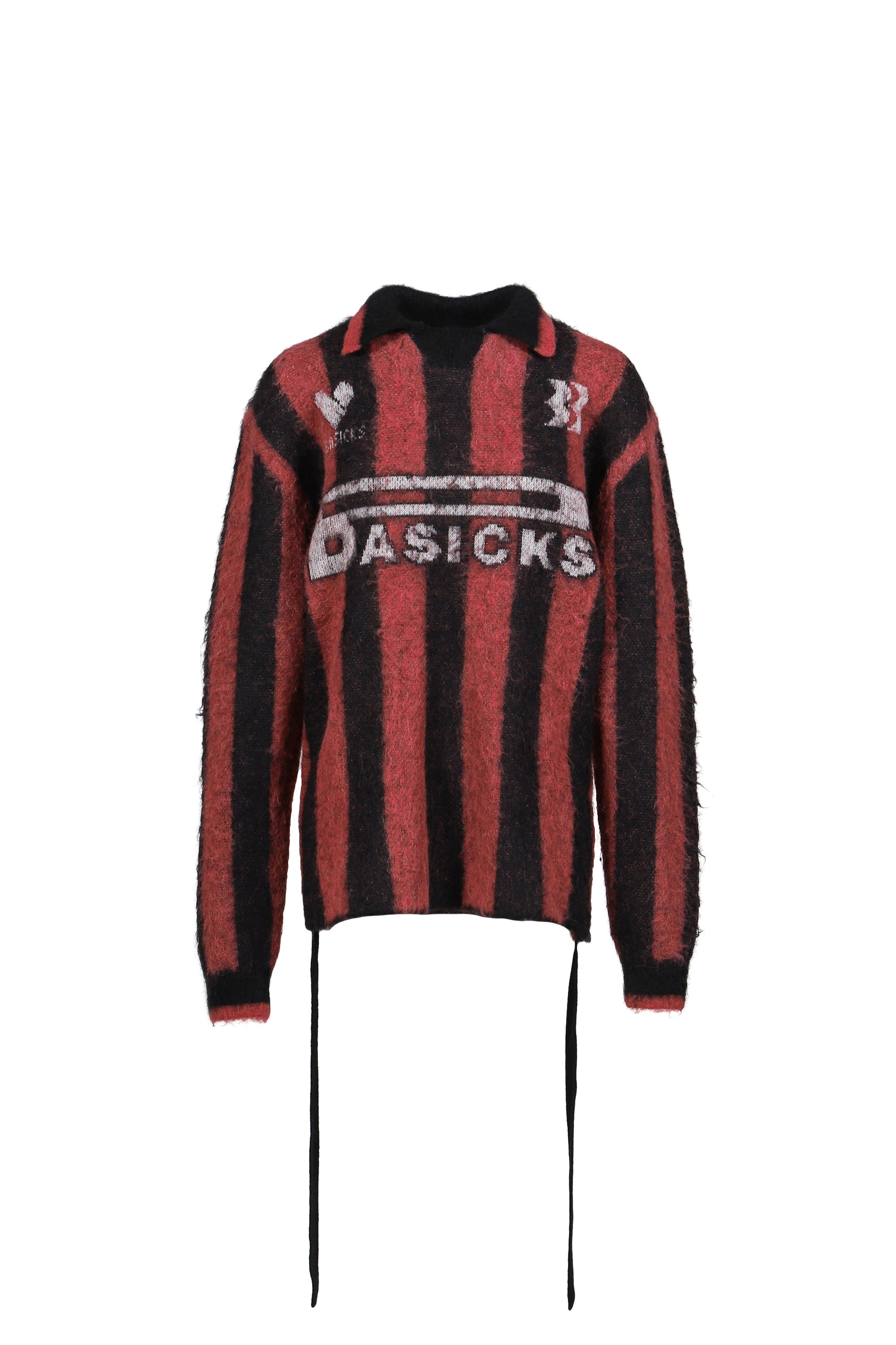 2WAY FOOTBALL STRIPE KNIT / RED