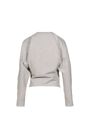 HEAVY STRETCH COTTON DRAPED BLOUSE / PALOMA