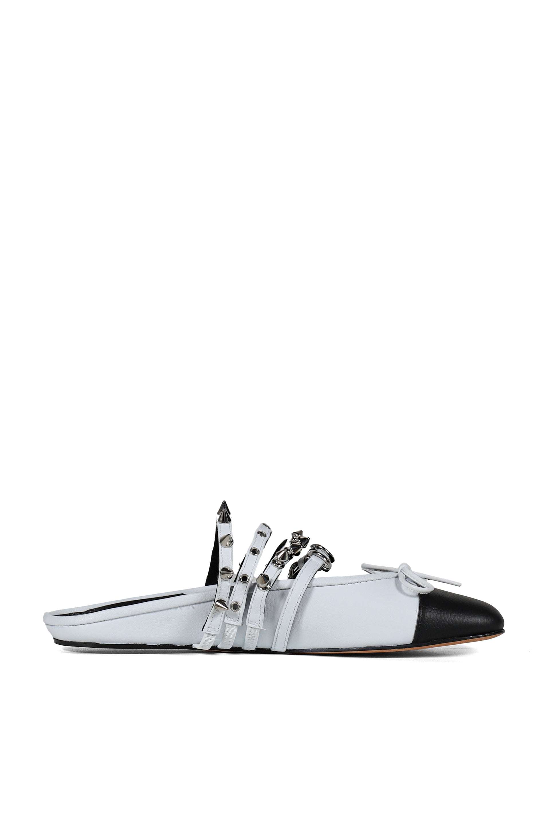 ABRA SPIKE MULE BALLERINA / BLK