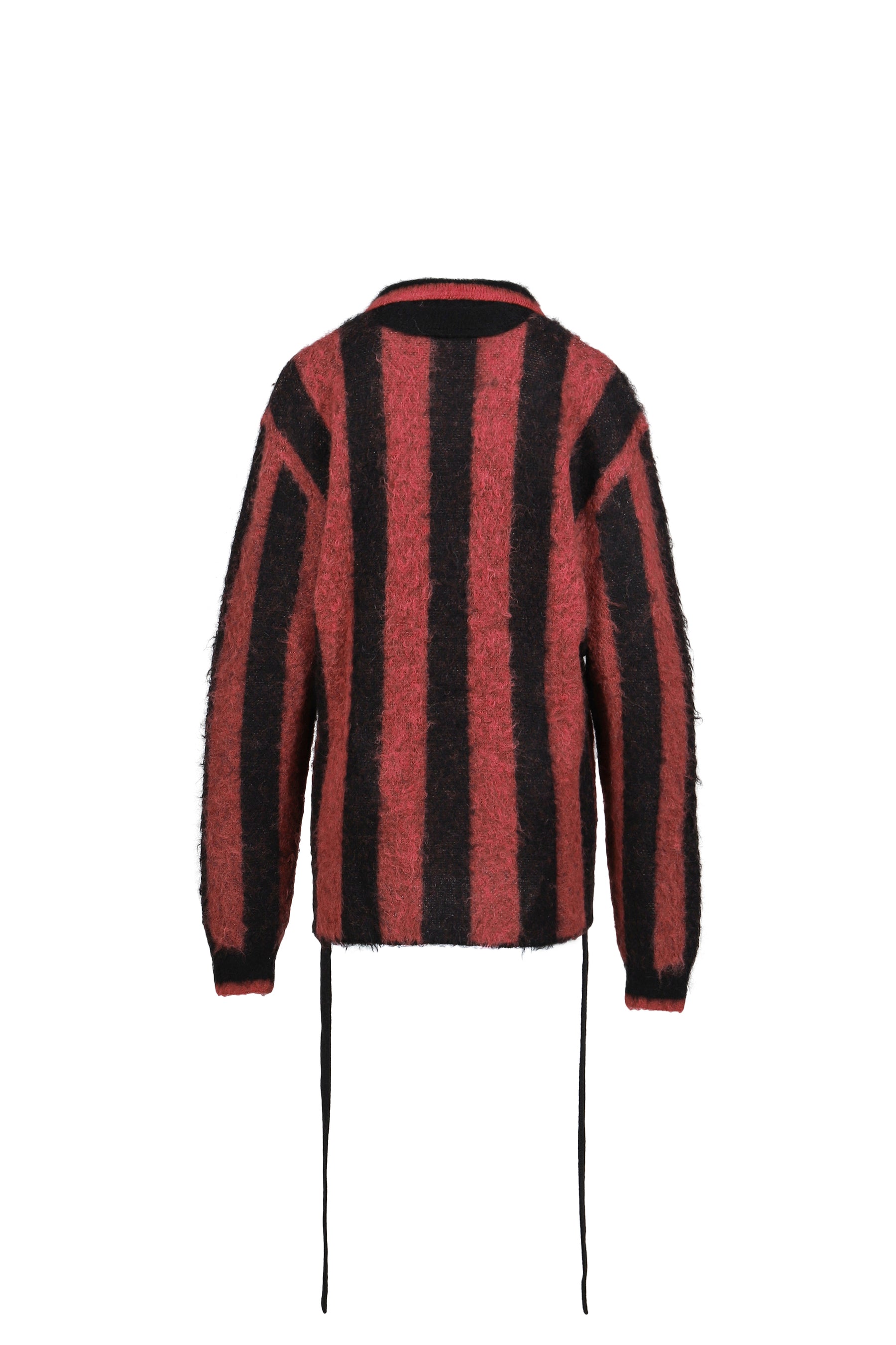 2WAY FOOTBALL STRIPE KNIT / RED