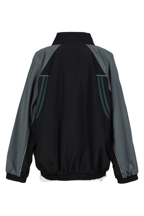 T-LINING TRACK JACKET / BLK TEAL BLK