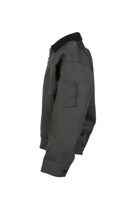 STUDDED WOOL BOMBER / DARK GRY