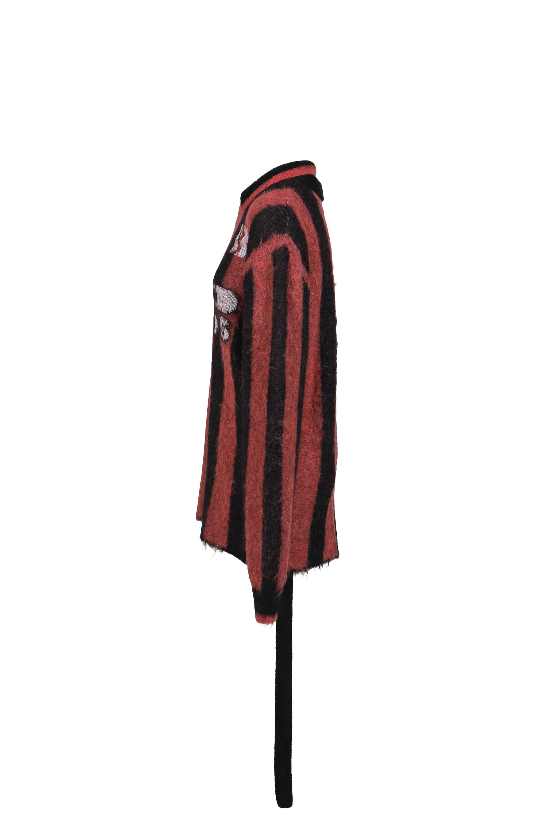 2WAY FOOTBALL STRIPE KNIT / RED