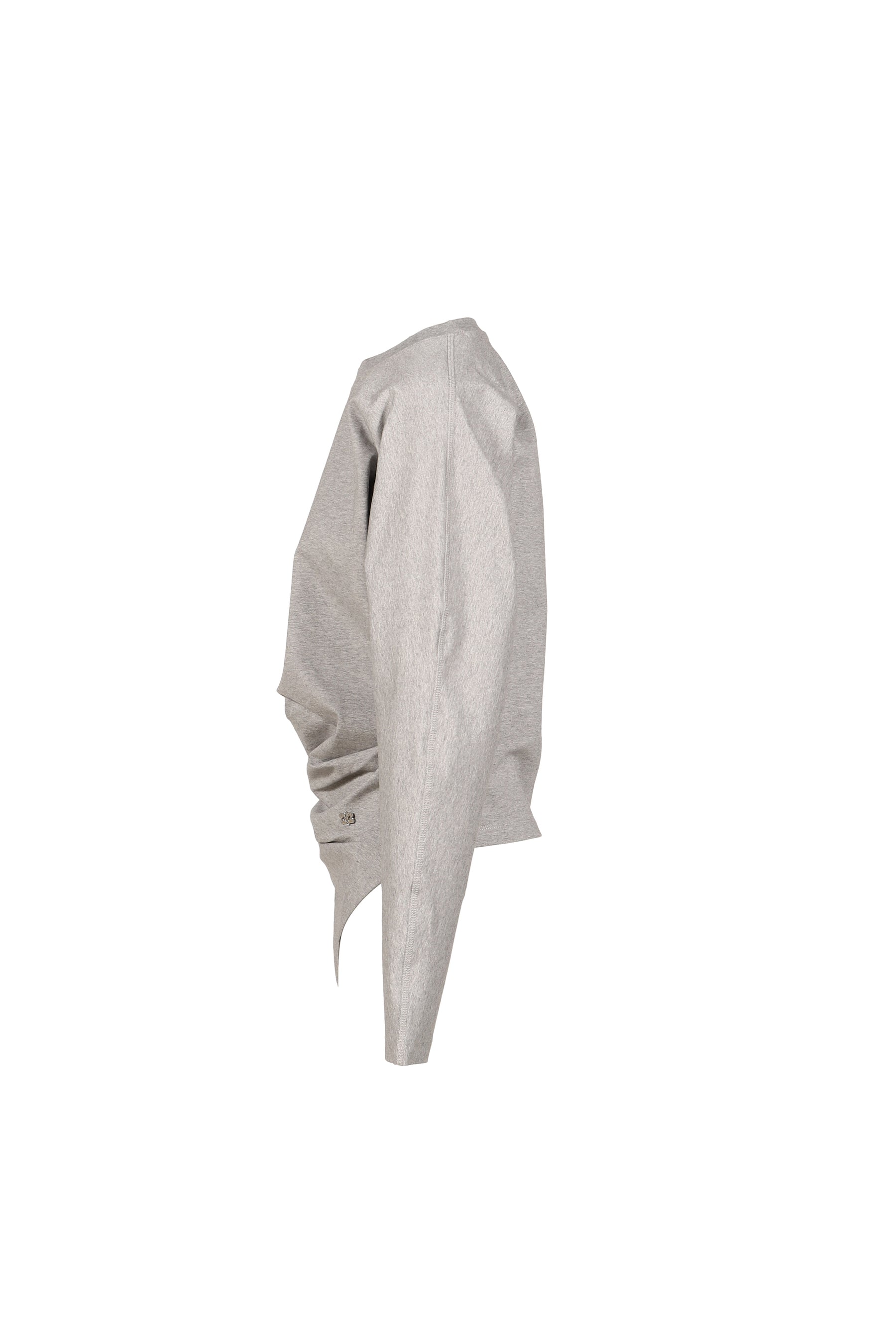 HEAVY STRETCH COTTON DRAPED BLOUSE / PALOMA