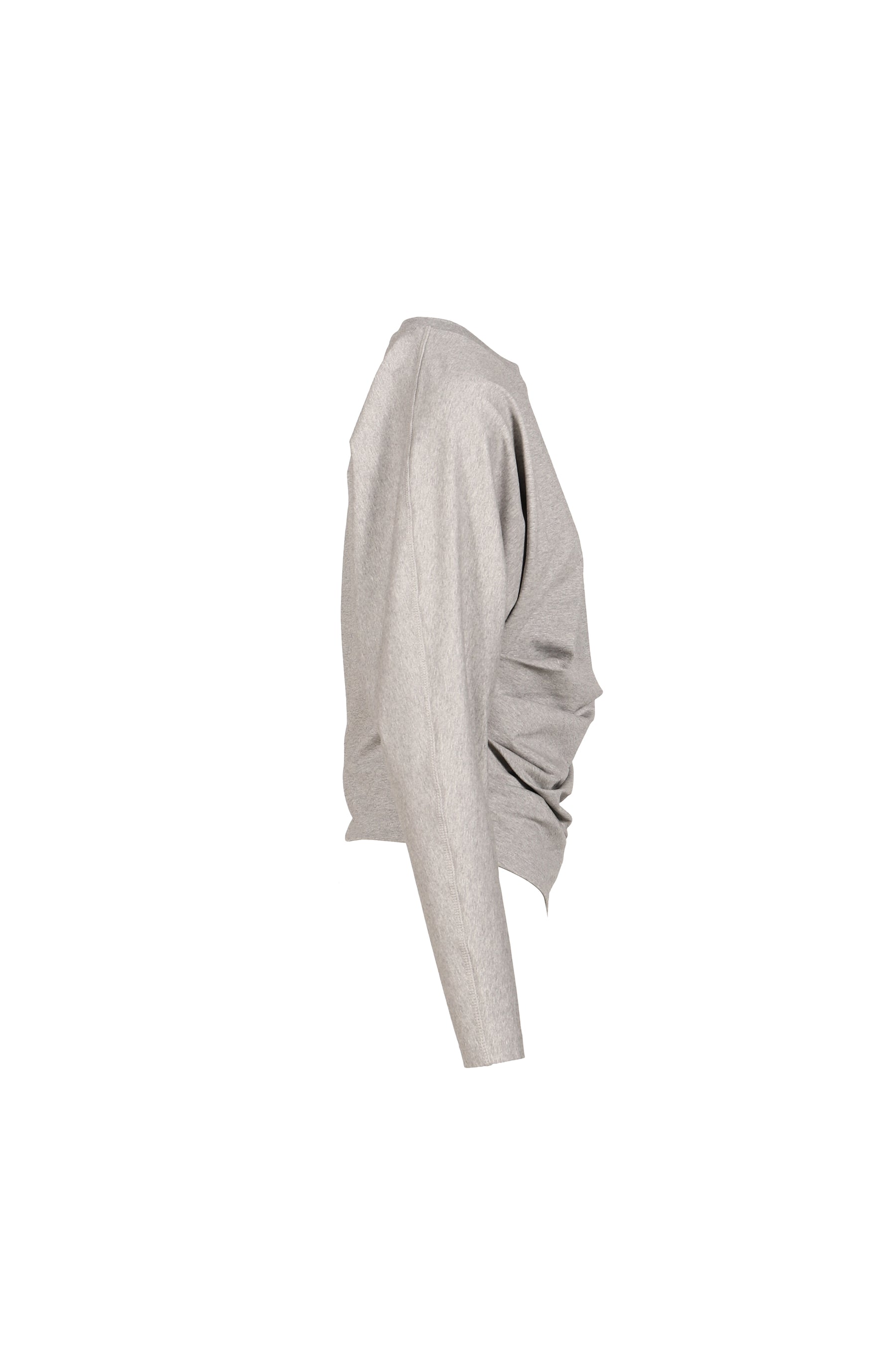 HEAVY STRETCH COTTON DRAPED BLOUSE / PALOMA