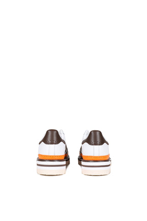 EX ORANGE SUPERSTAR BY EC / WHT/COFFEE/ORANGE