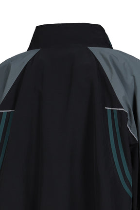 T-LINING TRACK JACKET / BLK TEAL BLK