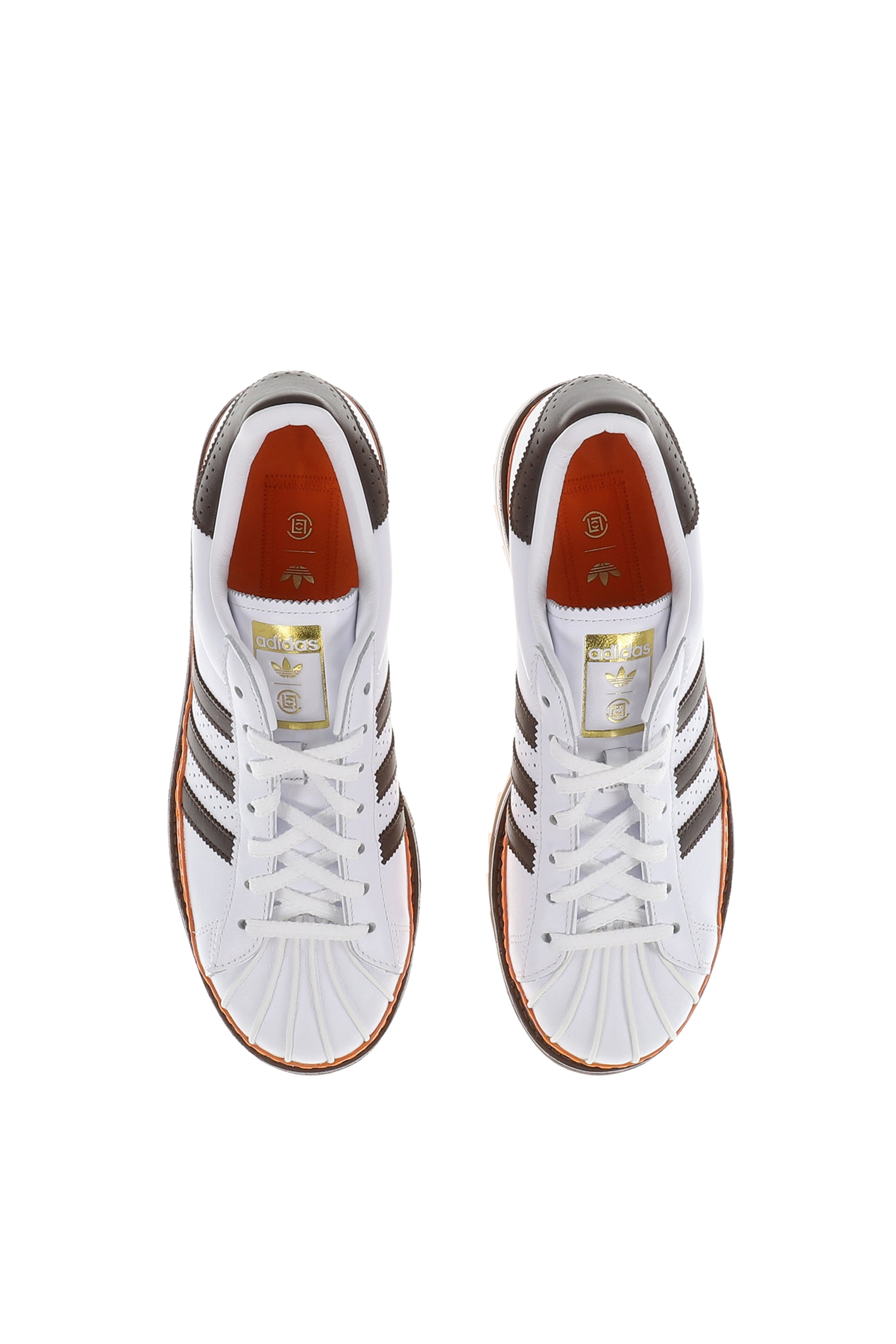 EX ORANGE SUPERSTAR BY EC / WHT/COFFEE/ORANGE