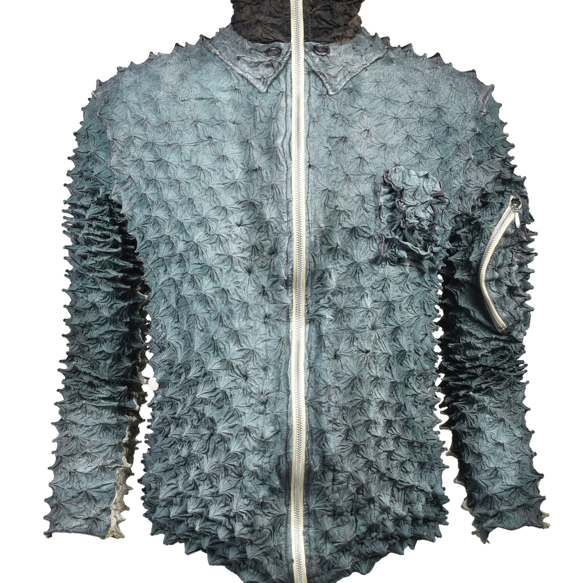 MASU エムエーエスユー SS26 SPIKY FLIGHT JACKET / SMOKE GRN