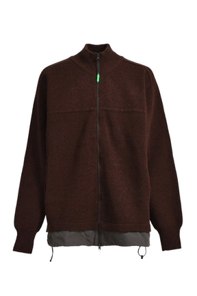 FELTED KNIT JACKET / RUSTY BRW 12