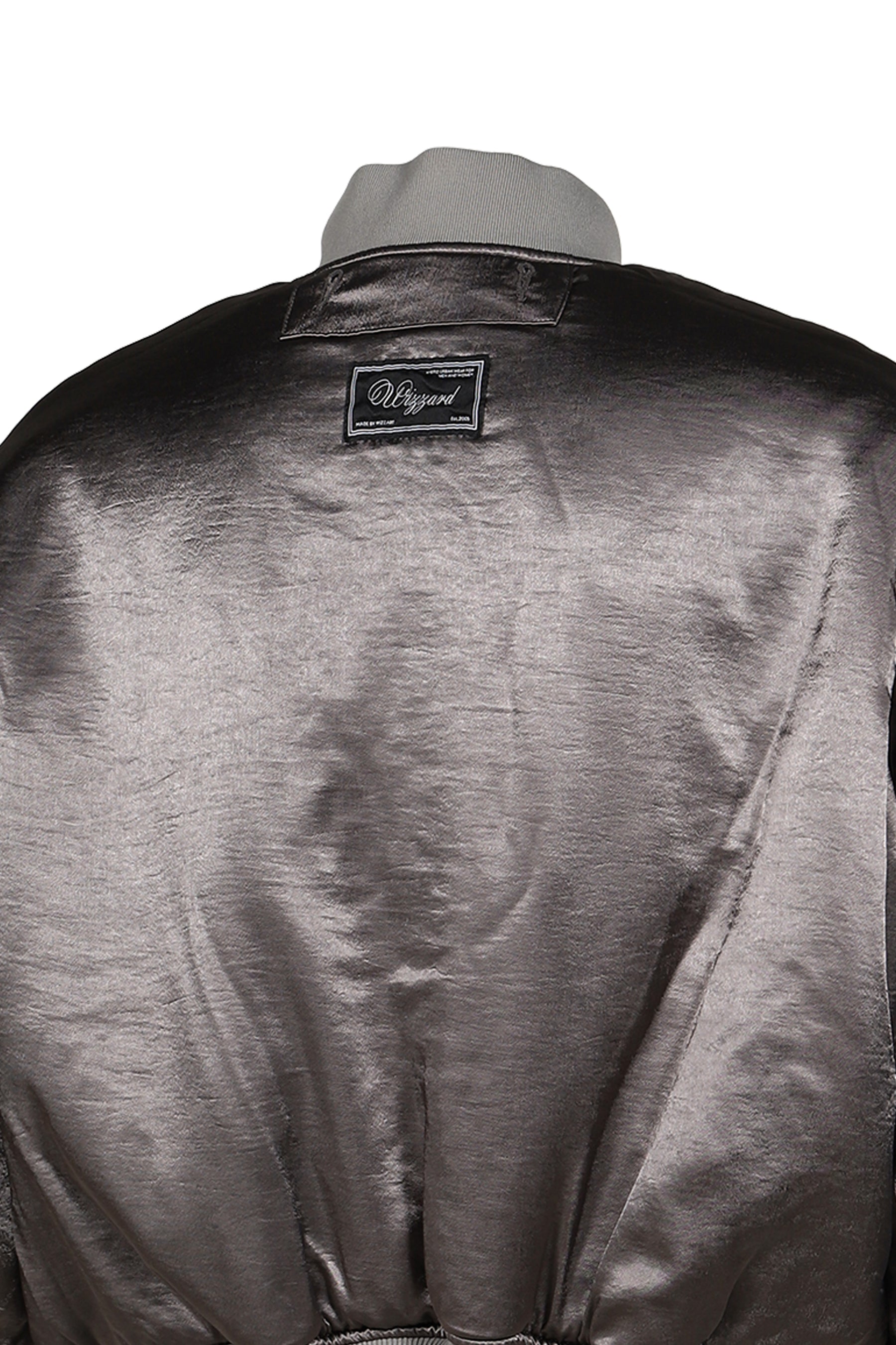 FRAYED REVERSIBLE BOMBER JACKET / GRY