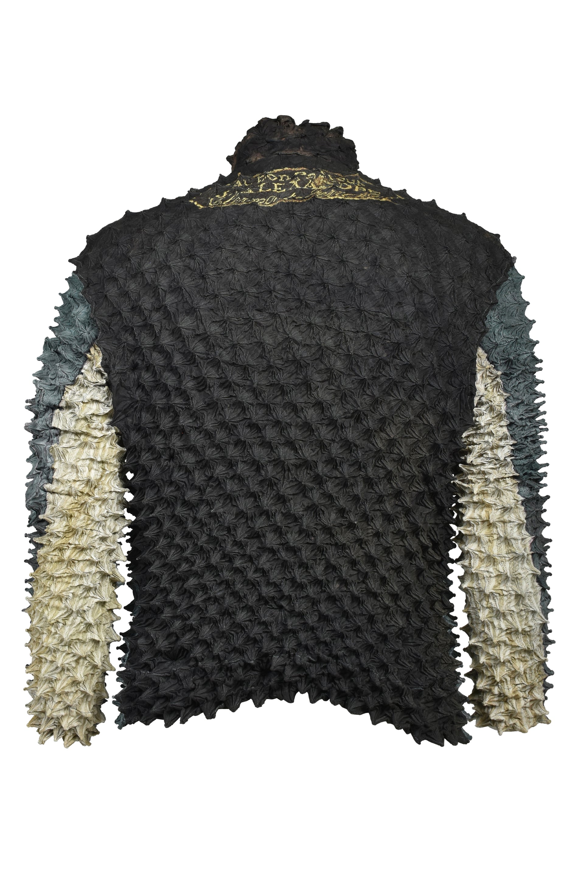 SPIKY FLIGHT JACKET / SMOKE GRN