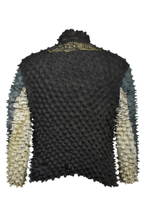 SPIKY FLIGHT JACKET / SMOKE GRN