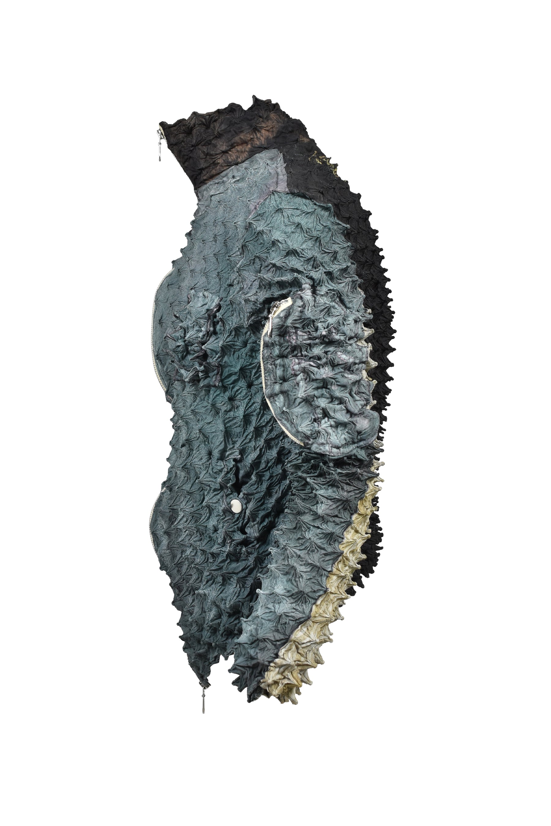 SPIKY FLIGHT JACKET / SMOKE GRN