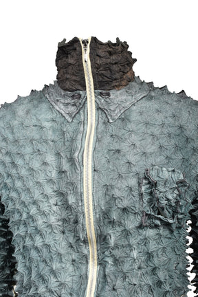 SPIKY FLIGHT JACKET / SMOKE GRN