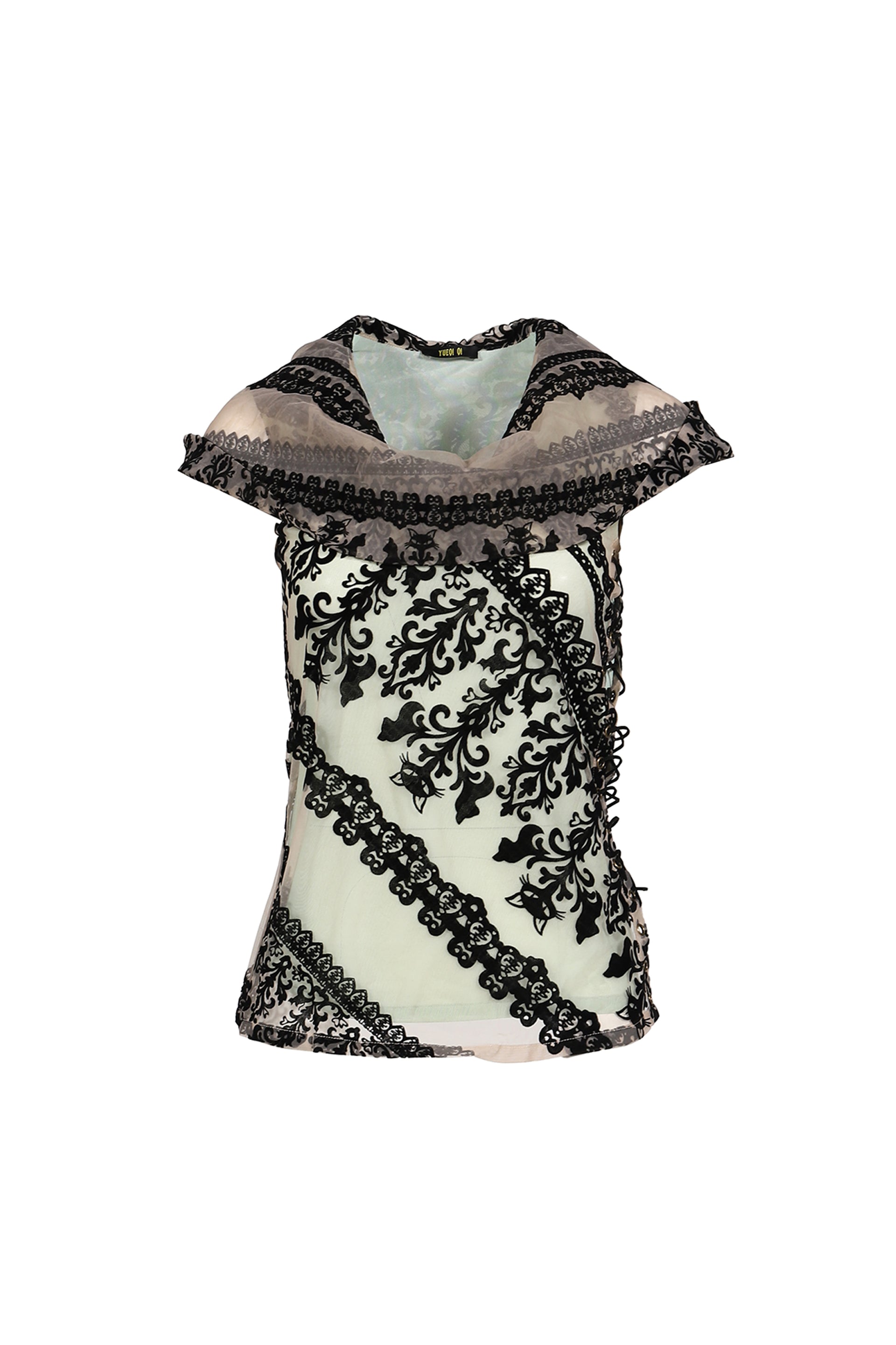 MINT FELINE VEIL / GRN/NUDE