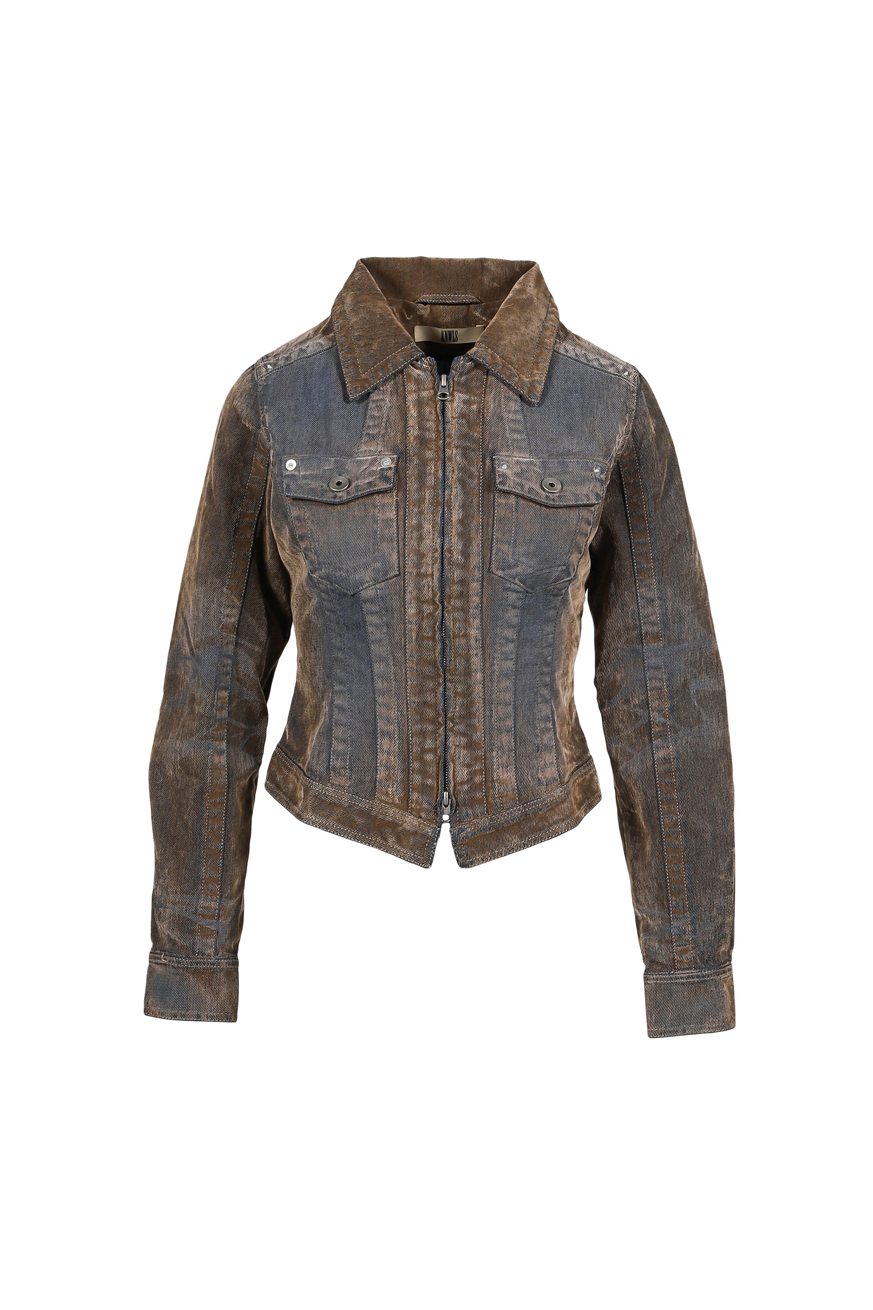 FLOCK DENIM JACKET / STONE