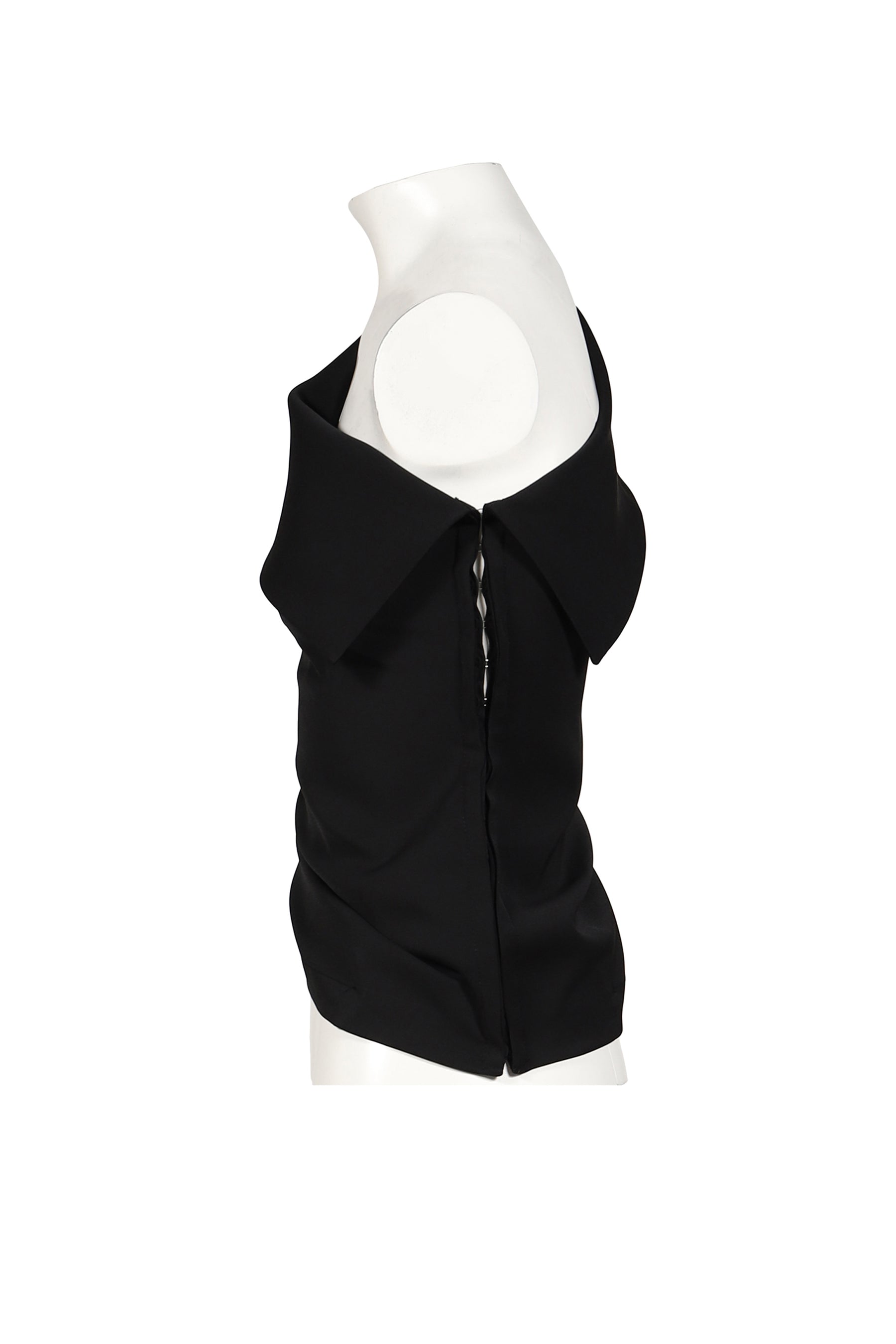 UNBALANCE SHOULDER BLOUSE / BLK