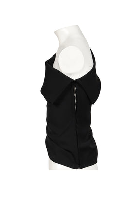 UNBALANCE SHOULDER BLOUSE / BLK