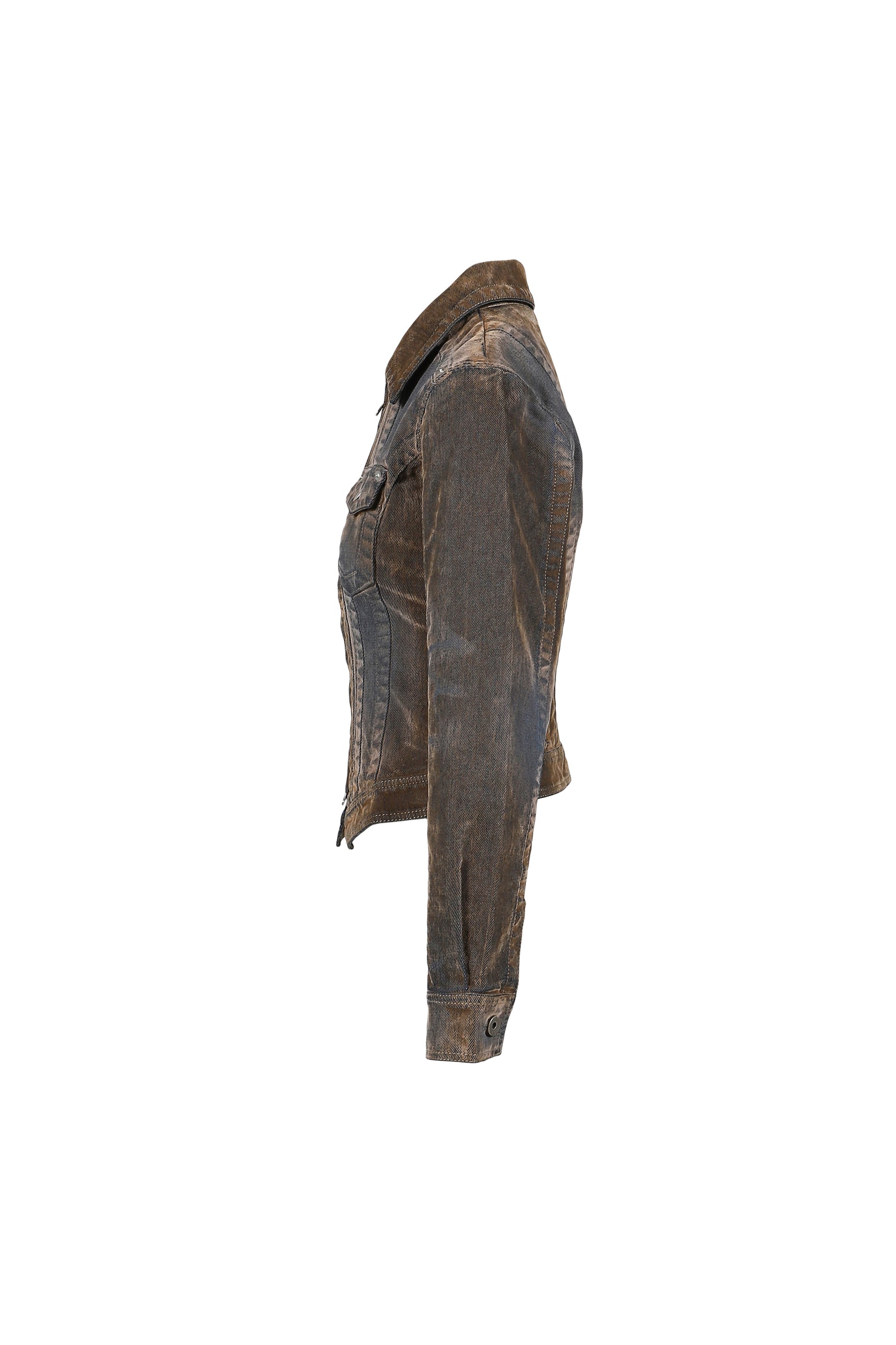 FLOCK DENIM JACKET / STONE