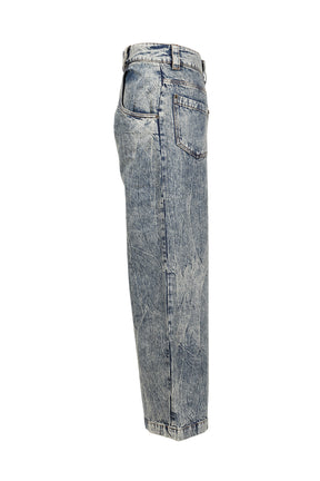 BACKWARDS JEANS WOVEN / BLUE