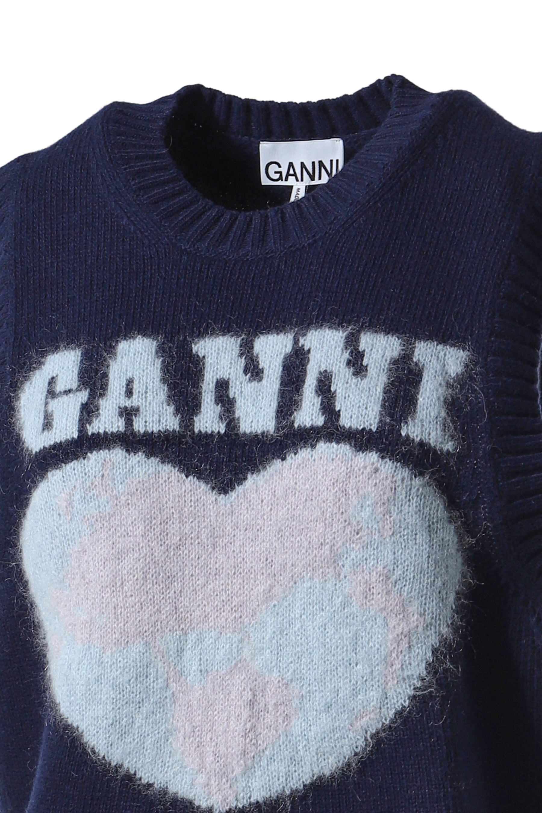 GRAPHIC SOFT WOOL MIX VEST / BLU