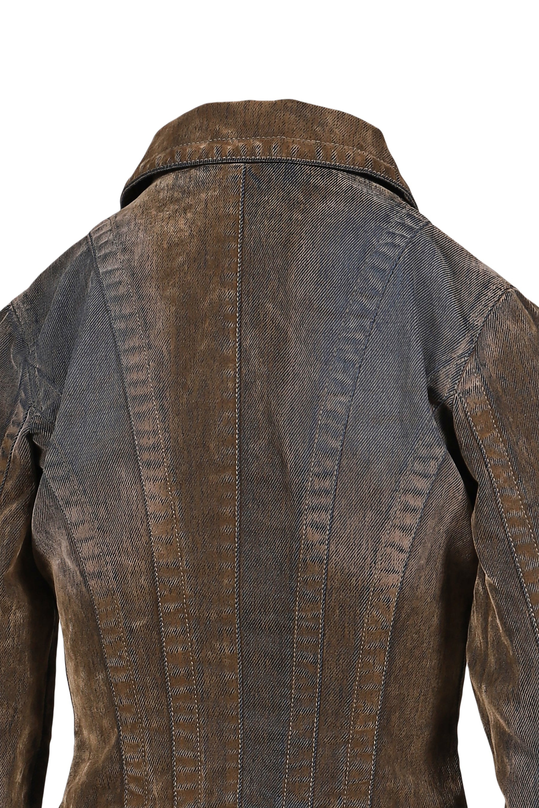 FLOCK DENIM JACKET / STONE