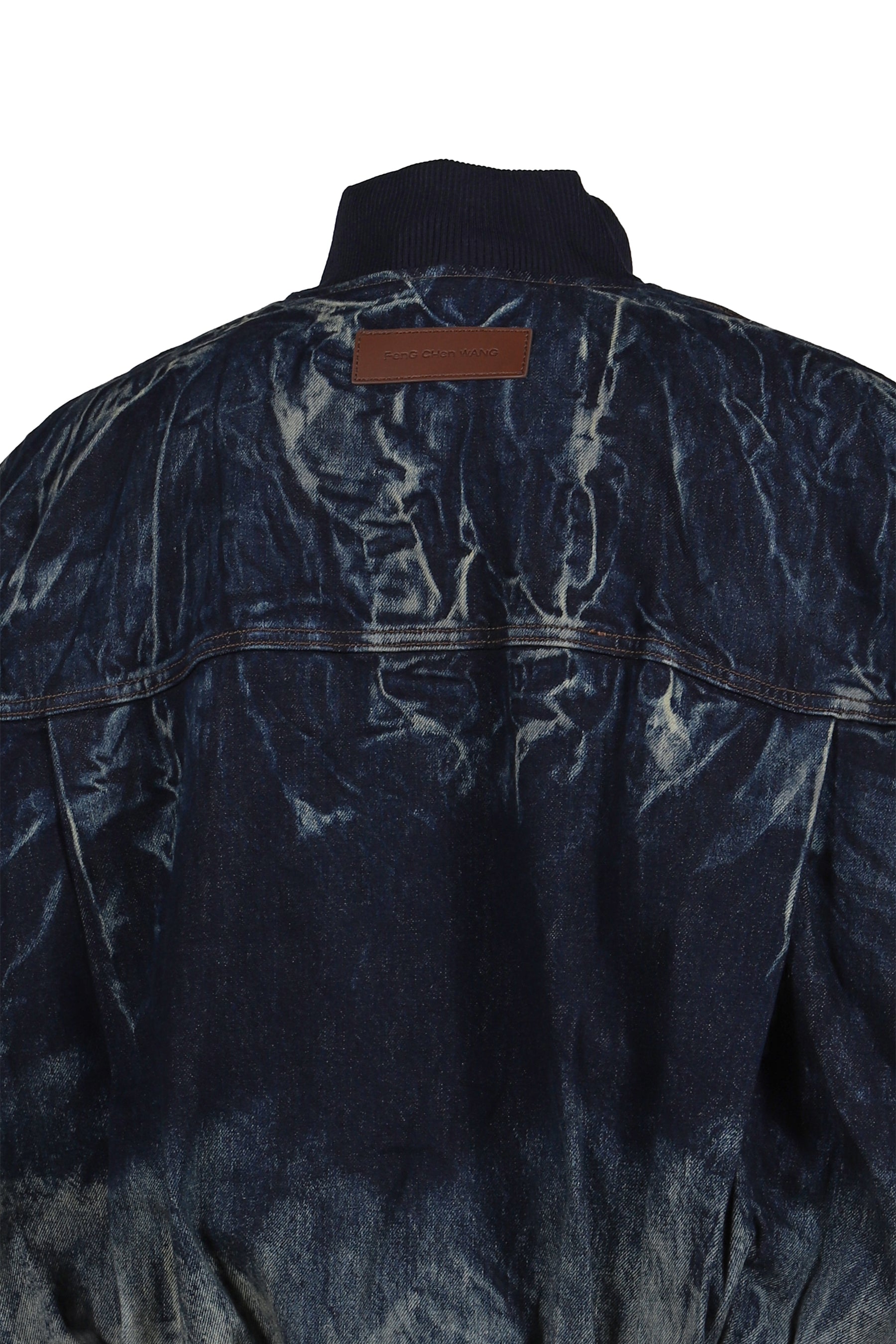 DECONSTRUCTED GRADIENT DENIM JACKET / BLU